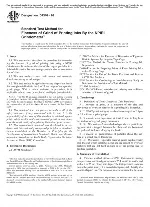 NPIRI グラインダーを使用した印刷インキの粉砕の標準的な試験方法