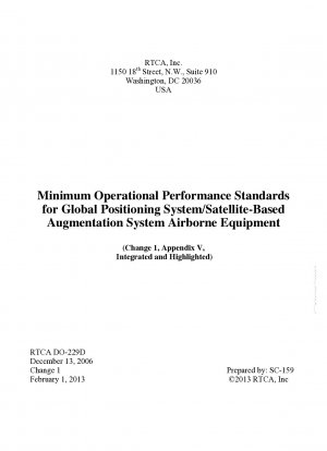 全地球測位システム・広域増強システム航空機搭載機器の最低運用性能基準