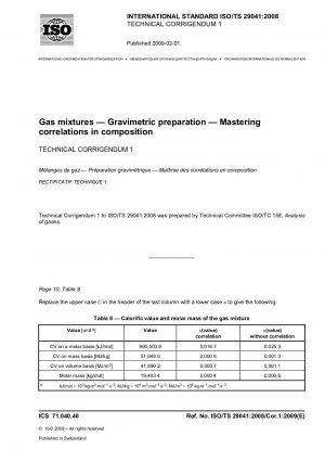 混合ガス 重量分析の準備 管理成分の依存性 技術訂正事項 1