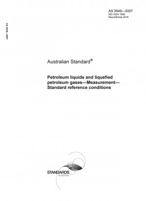 石油液体および液化石油ガス - 測定 - 標準基準条件
