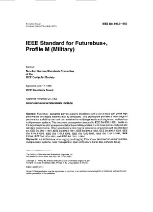IEEE Futurebus+ 規格、プロファイル M (軍事)
