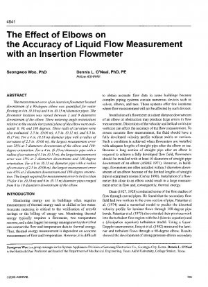 挿入流量計を使用して、パイプラインに対する液体流量測定精度の影響をテストする