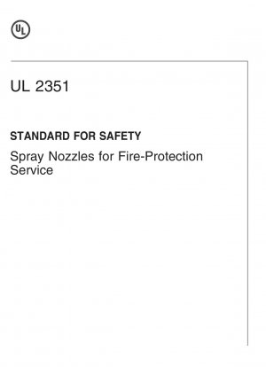 防火サービス用安全スプレーノズルのUL規格