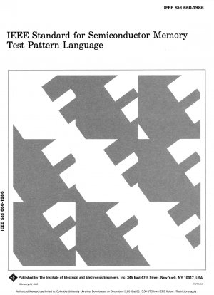 半導体メモリのテストパターン言語に関するIEEE規格