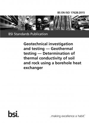 地質工学の調査と試験 地熱試験 ボアホール熱交換器を使用した土壌と岩石の熱伝導率の測定。