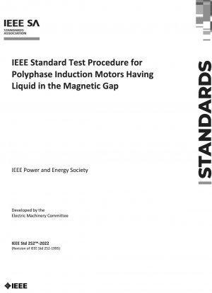 磁気ギャップに液体を含む多相誘導モーターの IEEE 試験手順