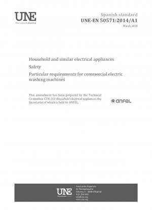 家庭用および類似の電気製品の安全性 - 業務用電気洗濯機の特定の要件