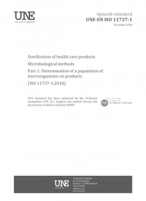 ヘルスケア製品を滅菌するための微生物学的方法 パート 1: 製品上の微生物数の測定