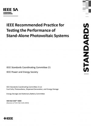 独立型太陽光発電システムの性能をテストするための IEEE 推奨手法