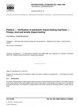 プラスチック振り子衝撃試験機の識別 シャルピー、アイロードおよび引張衝撃試験技術の正誤表 1