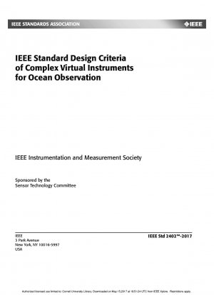 海洋観測用の複雑な仮想機器に関する IEEE 標準設計基準
