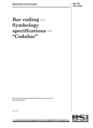 バーコード – シンボル仕様 – 「Codabar」