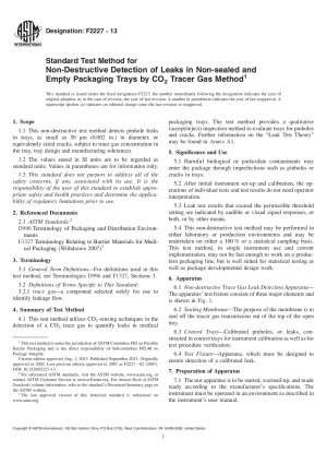二酸化炭素トレーサーガス法を用いた未開封および空の梱包パレットの漏れの非破壊検査の標準試験方法