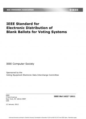 投票システムにおける白票の電子配布に関する IEEE 標準