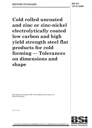 冷間圧延された非コーティングおよび亜鉛または亜鉛ニッケル電解コーティングされた冷間成形用の低炭素および高降伏強度の平鋼製品。