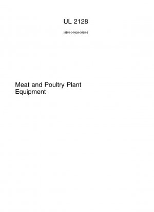 安全な食肉および家禽工場設備に関する UL 規格 (初版、2000 年 11 月 10 日以降再版)