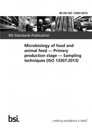 食品および飼料の微生物学、一次生産段階、サンプリング技術
