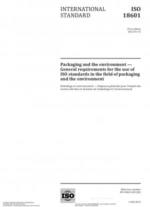 包装と環境: 包装および環境現場で ISO 規格を使用するための一般要件