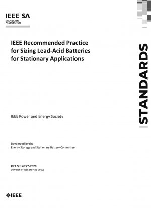 IEEE が推奨する定置型アプリケーション向けの鉛蓄電池のサイジング方法