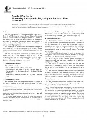 硫酸塩プレート技術を使用した大気中の二酸化硫黄の検出のための標準操作手順2