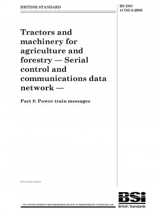 農業および林業用のトラクターおよび機械、シリアル制御および通信データ ネットワーク、パワートレイン情報