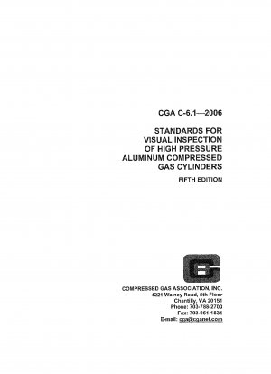 高圧アルミニウム製圧縮ガスシリンダーの外観検査基準 第5版