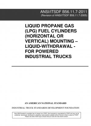 産業用トラックに動力を供給するための液化石油ガス (LPG) 燃料シリンダー (水平または垂直) の設置。