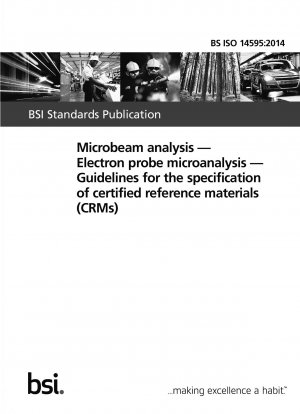マイクロビーム分析、電子検出微量分析、認定標準物質の仕様ガイド。