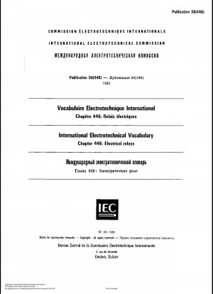 国際電気技術語彙パート 446: 電気リレー