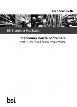 固定式廃棄物コンテナの安全性と衛生要件