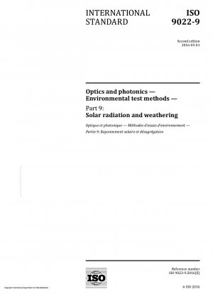 光学とフォトニクス 環境試験方法 パート 9: 日射と風化