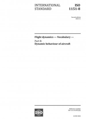飛行力学、語彙、パート 8: 航空機の動的特性