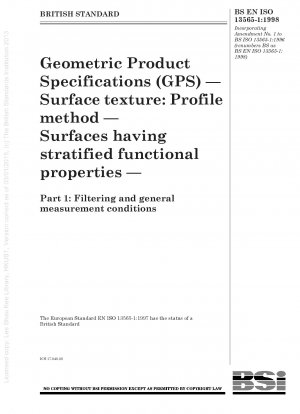 幾何製品仕様 (GPS) - 表面テクスチャ: 等高線法 - 層状の機能特性を持つ表面 - パート 1: フィルタリングと一般的な測定条件