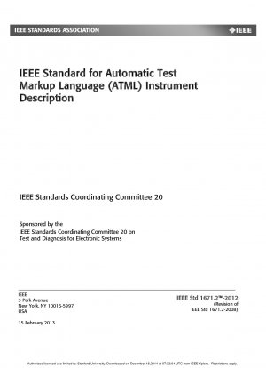 IEEE 自動テスト マークアップ言語 (ATML) 機器記述標準 Redline