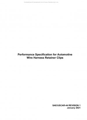 自動車用ワイヤリング ハーネス リテーナー クランプの性能仕様 (改訂 1)