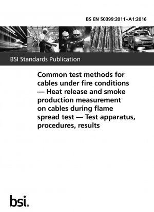 火災条件下での電線の一般的な試験方法 延焼試験における発熱と発煙の測定 実験装置、手順、結果