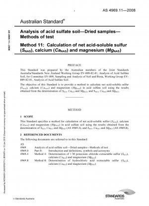 酸性硫酸塩土壌の分析。
乾燥サンプル。
実験方法。
正味の可溶性酸性硫黄 (SNAS)、カルシウム (CaNAS)、およびマグネシウム (MgNAS) 含有量の計算