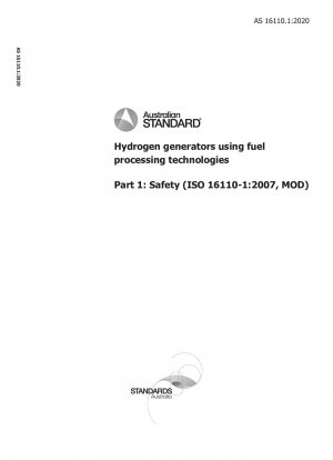 燃料処理技術を利用した水素発生装置 第1部：安全性（ISO 16110-1:2007 MOD）