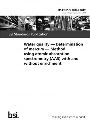 水質 水銀含有量の測定 修正または未修正の原子吸光分析法 (AAS)