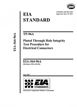 TP-96A 電気コネクタのメッキスルーホール完全性試験手順