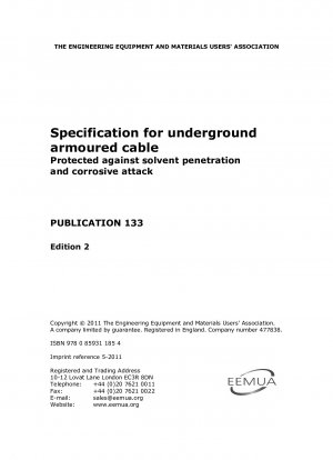 地下装甲ケーブルの溶剤浸透および腐食保護に関する仕様 (第 2 版)
