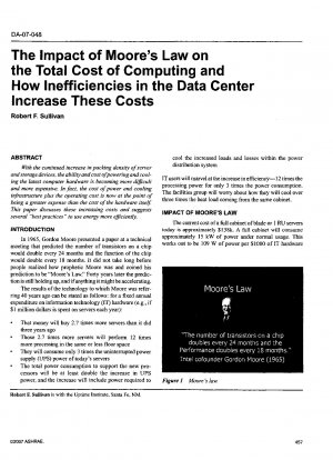 ムーアの法則がコンピューティングの総コストに及ぼす影響と、データセンターの非効率性がこれらのコストをどのように増加させるか