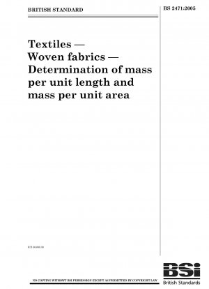 テキスタイル、織物、単位長さあたりの質量および単位面積あたりの質量の測定。