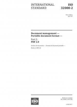 ファイル管理 - ポータブル ドキュメント フォーマット - パート 2: PDF 2.0
