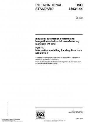 産業オートメーション システムと統合 産業生産管理データ パート 44: フィールド データ収集のための情報モデル