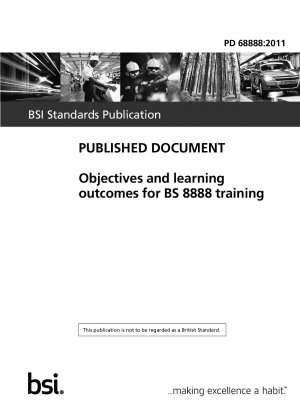 公開文書 BS 8888 トレーニングの目的と学習成果