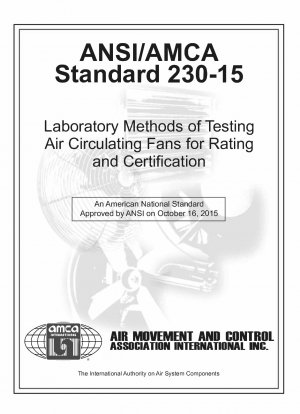 空気循環ファンの評価と認証のための実験室試験方法