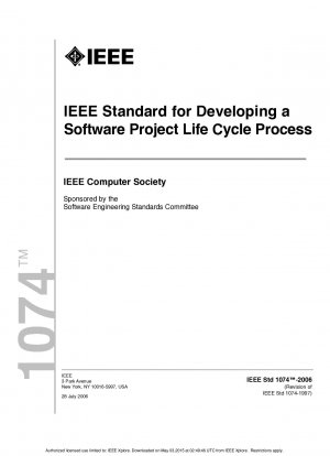 ソフトウェア開発プロジェクトの IEEE 規格のライフサイクル プロセス