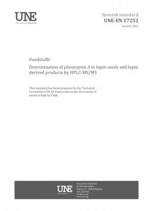 HPLC-MS/MS によるルピナス種子およびルピナス由来製品中のホモプテリン A の食物分析