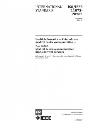 医療情報学、ポイントオブケア医療機器通信、パート 20702: Web サービス用の医療機器通信プロファイル